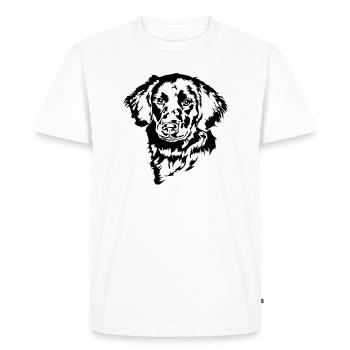 Stabjihoun Portrait Chien Stabyhoun Wilsigns - T-shirt Premium bio Homme - blanc - Devant - Nico (187cm)
