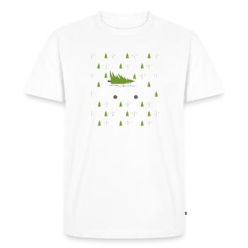 Cadeau de Noël pour le camping-car festif du propriétaire de camping-car - T-shirt Premium bio Homme - blanc - Devant - Nico (187cm)