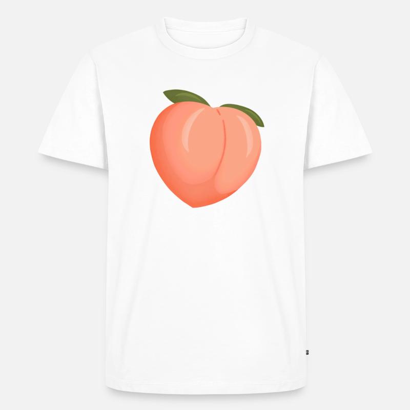 Pfirsich/Fischerei - Männer Premium Bio T-Shirt - Weiß
