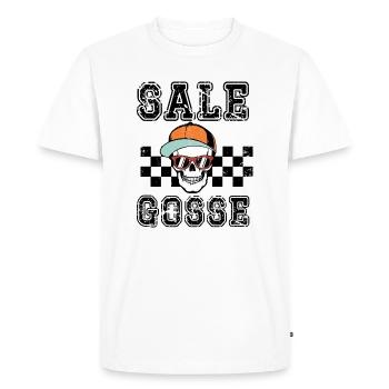 sale gosse - T-shirt Premium bio Homme - blanc - Devant - Nico (187cm)