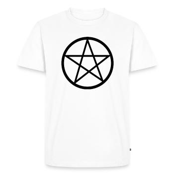 Pentagram Gift Ornament Ethnic Spirit Art - Men's Premium Organic T-Shirt - white - Front - Nico (187cm)