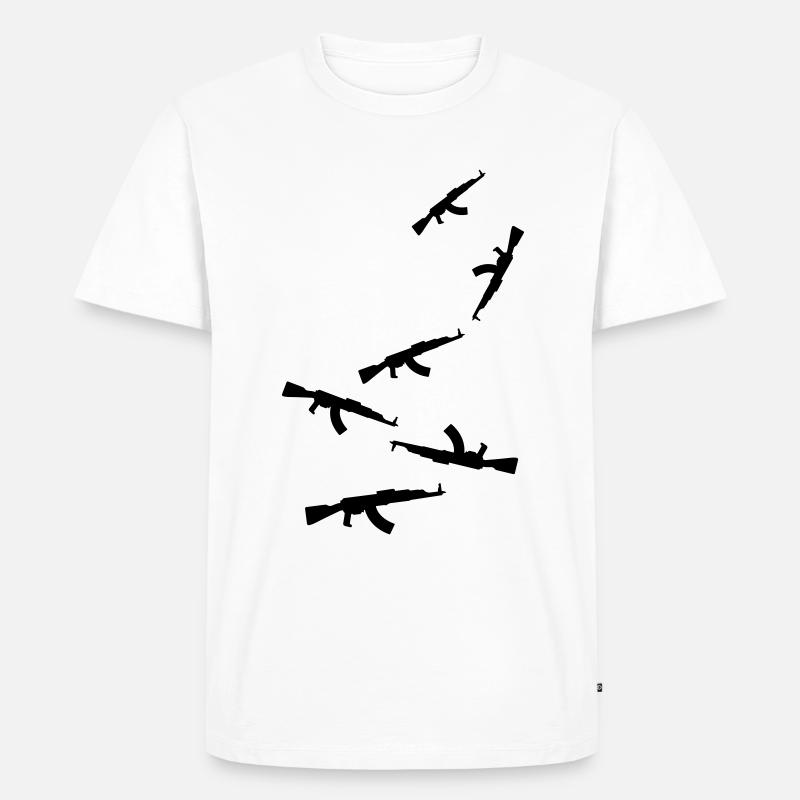 Gewehr icon symbol - Männer Premium Bio T-Shirt - Weiß