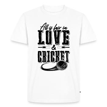 J’adore le dicton du cricket - T-shirt Premium bio Homme - blanc - Devant - Nico (187cm)