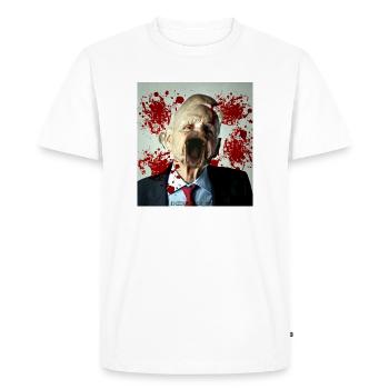 old - Men's Premium Organic T-Shirt - white - Front - Nico (187cm)