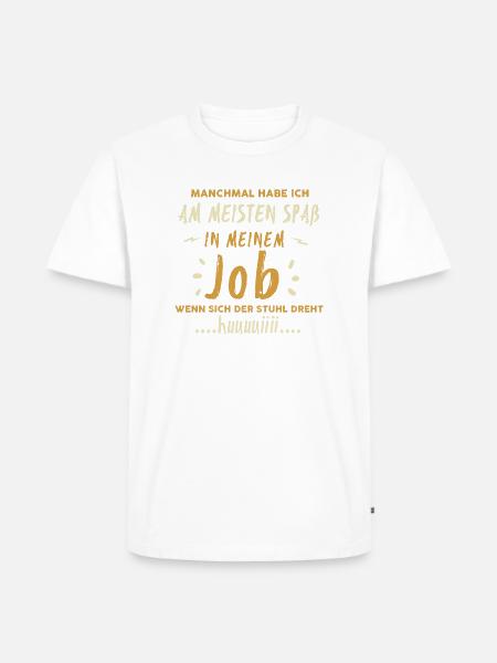 Spass im Job - Männer Premium Bio T-Shirt - Weiß
