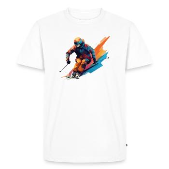 Conception des skis - T-shirt Premium bio Homme - blanc - Devant - Nico (187cm)