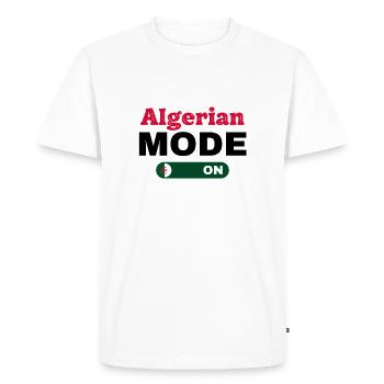 Mode algérien activé - T-shirt Premium bio Homme - blanc - Devant - Nico (187cm)