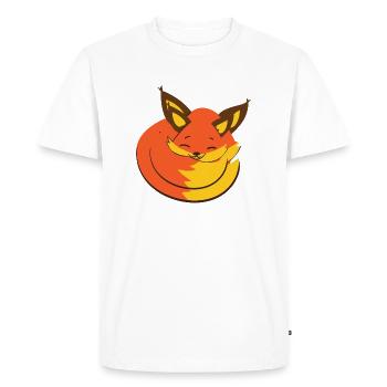 Fox the system! - T-shirt Premium bio Homme - blanc - Devant - Nico (187cm)