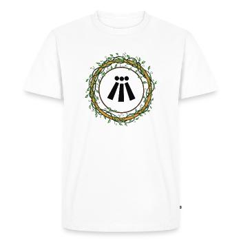 Awen ring of vines - Men's Premium Organic T-Shirt - white - Front - Nico (187cm)
