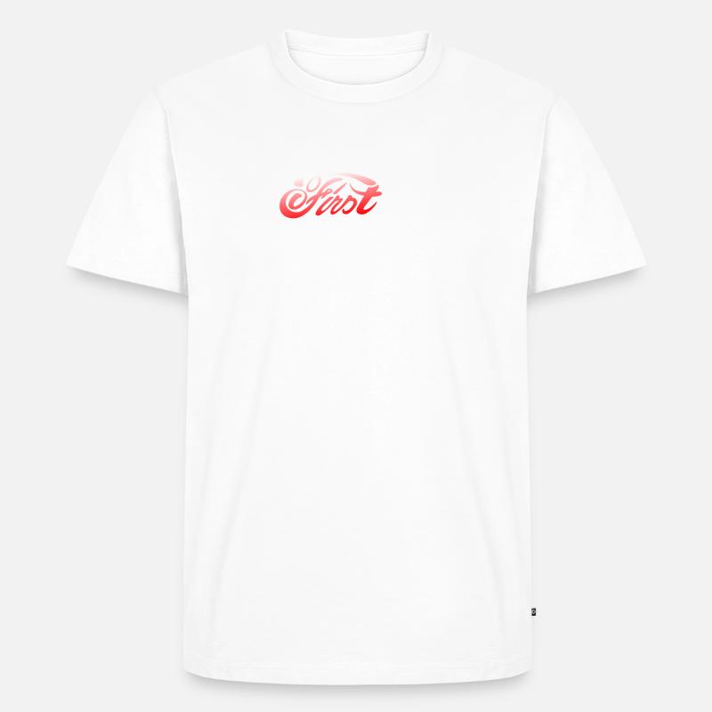 First Ass Logo - Frame - FA03 - Männer Premium Bio T-Shirt - Weiß