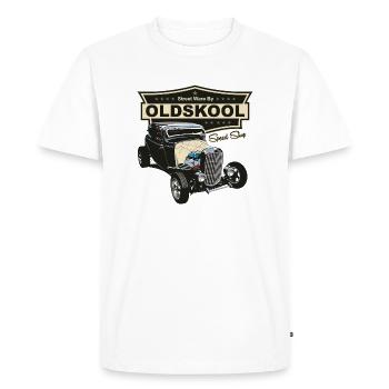 Hot Rod Deuce Coupé - T-shirt Premium bio Homme - blanc - Devant - Nico (187cm)
