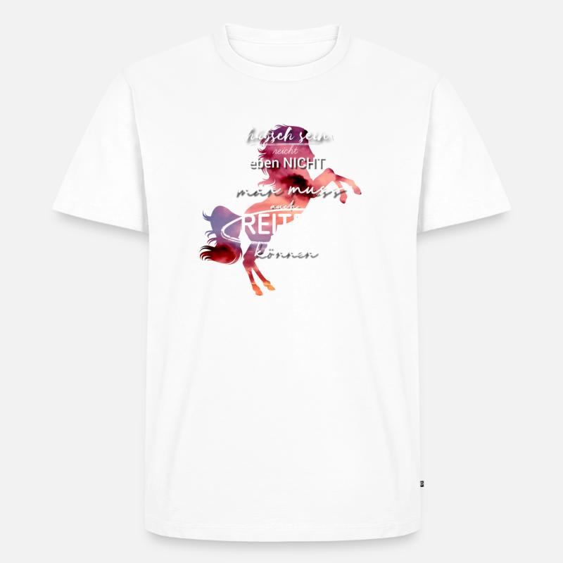 REITEN- Sprüche - Männer Premium Bio T-Shirt - undefined