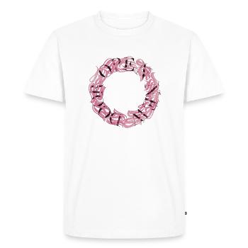Open New Door - Männer Premium Bio T-Shirt - Weiß - Vorne - Nico (187cm)