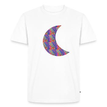 Moon - Men's Premium Organic T-Shirt - white - Front - Nico (187cm)