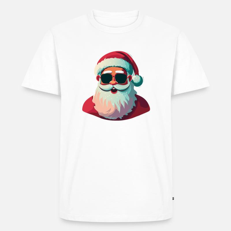Santa Clause Basic - Männer Premium Bio T-Shirt - Weiß