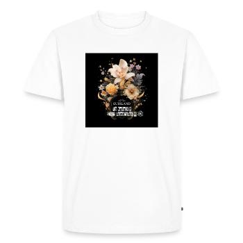 Teeshirt Guirland Ta Gueule c'est quantique ! - T-shirt Premium bio Homme - blanc - Devant - Nico (187cm)