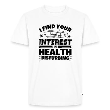Cadeau de santé amusant - T-shirt Premium bio Homme - blanc - Devant - Nico (187cm)