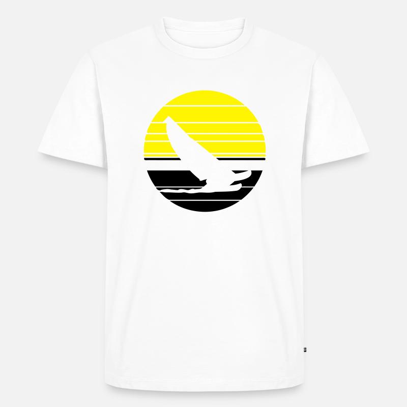 Cat Sailing 3C - Männer Premium Bio T-Shirt - Weiß