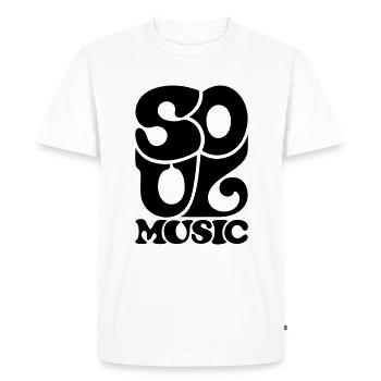 Funky Soul Music musique - T-shirt Premium bio Homme - blanc - Devant - Nico (187cm)