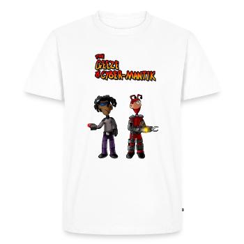 Futuristic Sci-fi Cyborg Warrior Characters - Men's Premium Organic T-Shirt - white - Front - Nico (187cm)