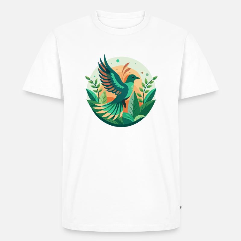 Freier Vogel - Männer Premium Bio T-Shirt - Weiß