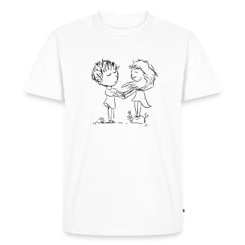 couple dear young girls - Men's Premium Organic T-Shirt - white - Front - Nico (187cm)