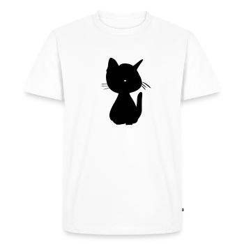 Chats animaux mignon animal de compagnie petit kawaii - T-shirt Premium bio Homme - blanc - Devant - Nico (187cm)