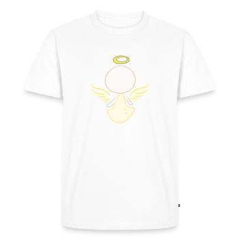 Angel Symbol Protector Man - Men's Premium Organic T-Shirt - white - Front - Nico (187cm)