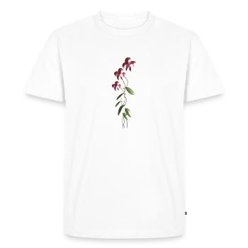 shiny flowers flower symbol plant - Men's Premium Organic T-Shirt - white - Front - Nico (187cm)