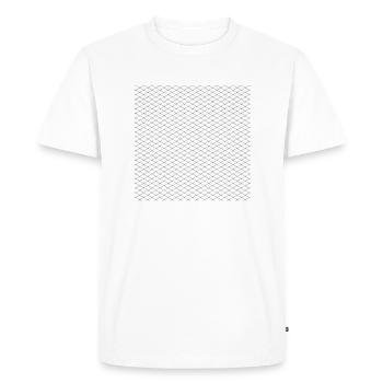 Croix Motif Croix - T-shirt Premium bio Homme - blanc - Devant - Nico (187cm)