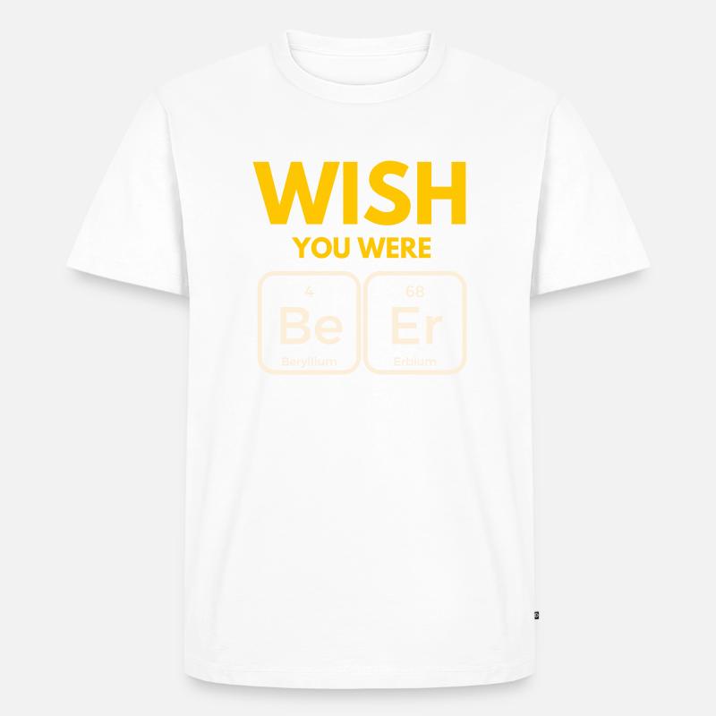 Trinkspruch - Männer Premium Bio T-Shirt - Weiß