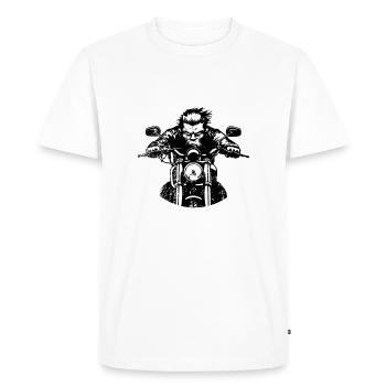 16e anniversaire Je tourne à plein régime depuis 2008 - T-shirt Premium bio Homme - blanc - Devant - Nico (187cm)