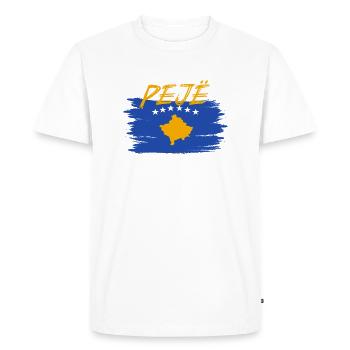 Peje 03 Peja Albanie Geschenk Design Kosovo - T-shirt Premium bio Homme - blanc - Devant - Nico (187cm)