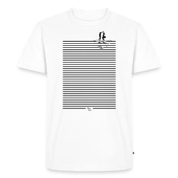 Dancing in the Rain - Men's Premium Organic T-Shirt - white - Front - Nico (187cm)