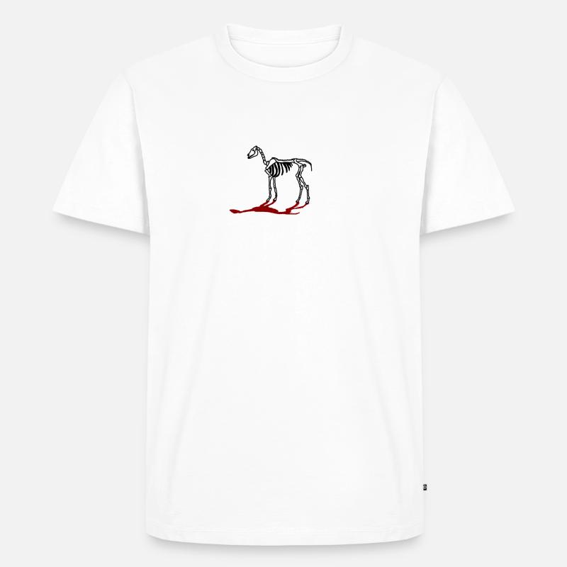 Pferd mit Schatten - Männer Premium Bio T-Shirt - Weiß