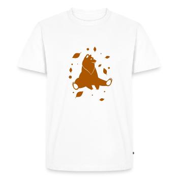 Ours - Panda Forêt Nature Liberté Sauvage - T-shirt Premium bio Homme - blanc - Devant - Nico (187cm)