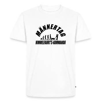 Fête des pères Fête des hommes - T-shirt Premium bio Homme - blanc - Devant - Nico (187cm)