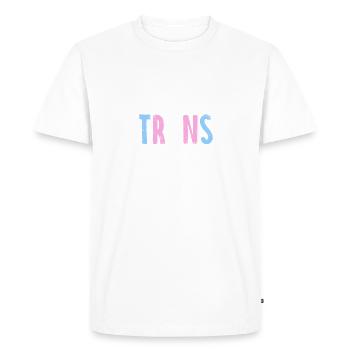 Protect trans kids - CSD LGBT Transgender Trans - Men's Premium Organic T-Shirt - white - Front - Nico (187cm)