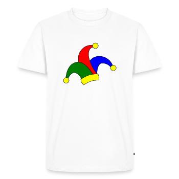 Casquette de fou - T-shirt Premium bio Homme - blanc - Devant - Nico (187cm)