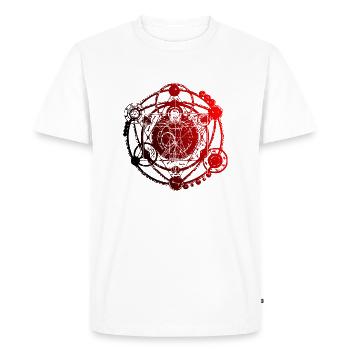 Symbole cercle de la vie - T-shirt Premium bio Homme - blanc - Devant - Nico (187cm)