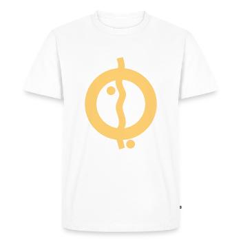 Logo Cigares du Pharaon - T-shirt Premium bio Homme - blanc - Devant - Nico (187cm)