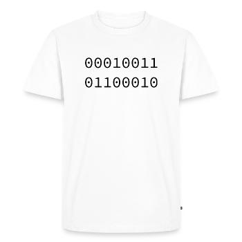 1998 Binary - Men's Premium Organic T-Shirt - white - Front - Nico (187cm)