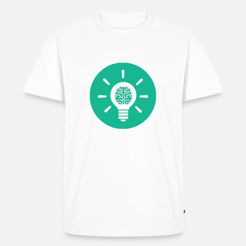 PositivePath Kreationen - Männer Premium Bio T-Shirt - Weiß