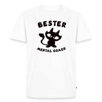 meilleur design de coach mental cool - T-shirt Premium bio Homme - blanc - Devant - Nico (187cm)