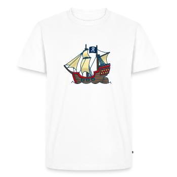 Corsaire - T-shirt Premium bio Homme - blanc - Devant - Nico (187cm)