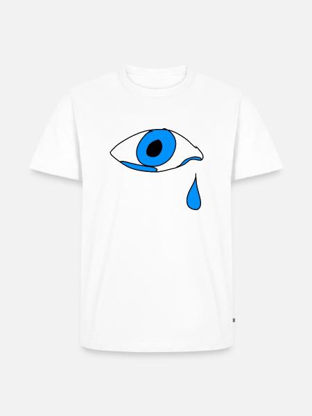 Eye Tear Cry - Men's Premium Organic T-Shirt - white