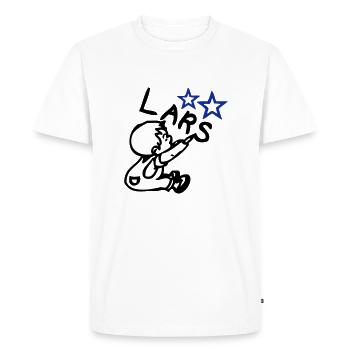 naam lars © - Men's Premium Organic T-Shirt - white - Front - Nico (187cm)