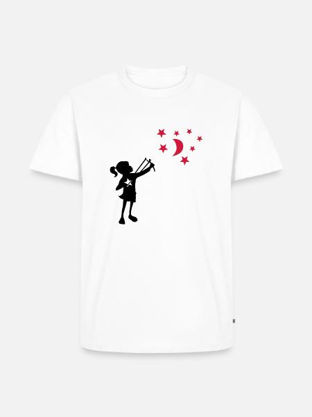 Banksy Zwille - Ekologiczna koszulka męska Premium - biały