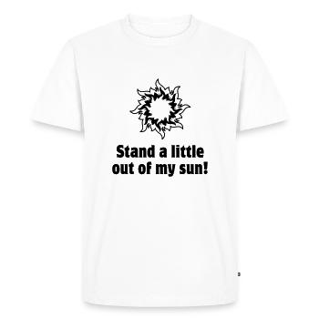 C’était un petit peu de mon sun. Philosophie diogène - T-shirt Premium bio Homme - blanc - Devant - Nico (187cm)