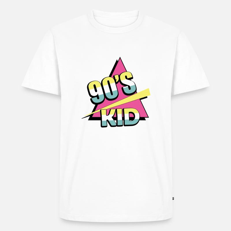 1990iger Sprüche 90s Geschenksidee - Männer Premium Bio T-Shirt - Weiß